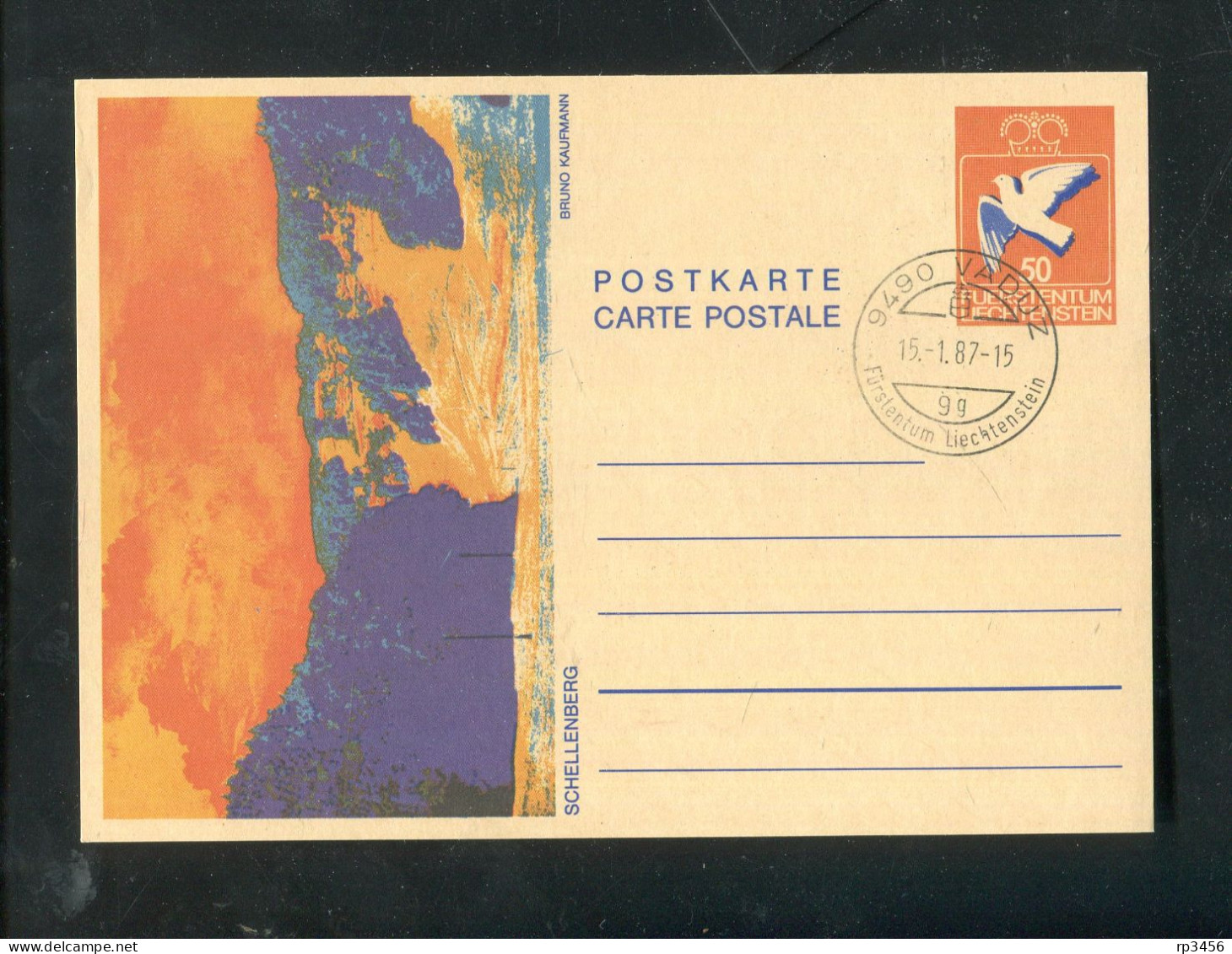 "LIECHTENSTEIN" 1984, Bildpostkarten Mi. P 82-P 84 Gestempelt (80120) - Stamped Stationery