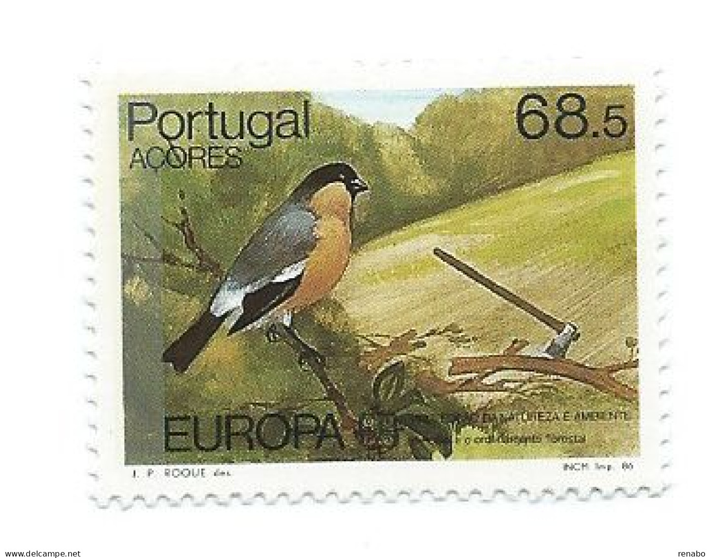 Azzorre, Azores Portugal 1986; EUROPA . Uccello, Bird. New. - 1986