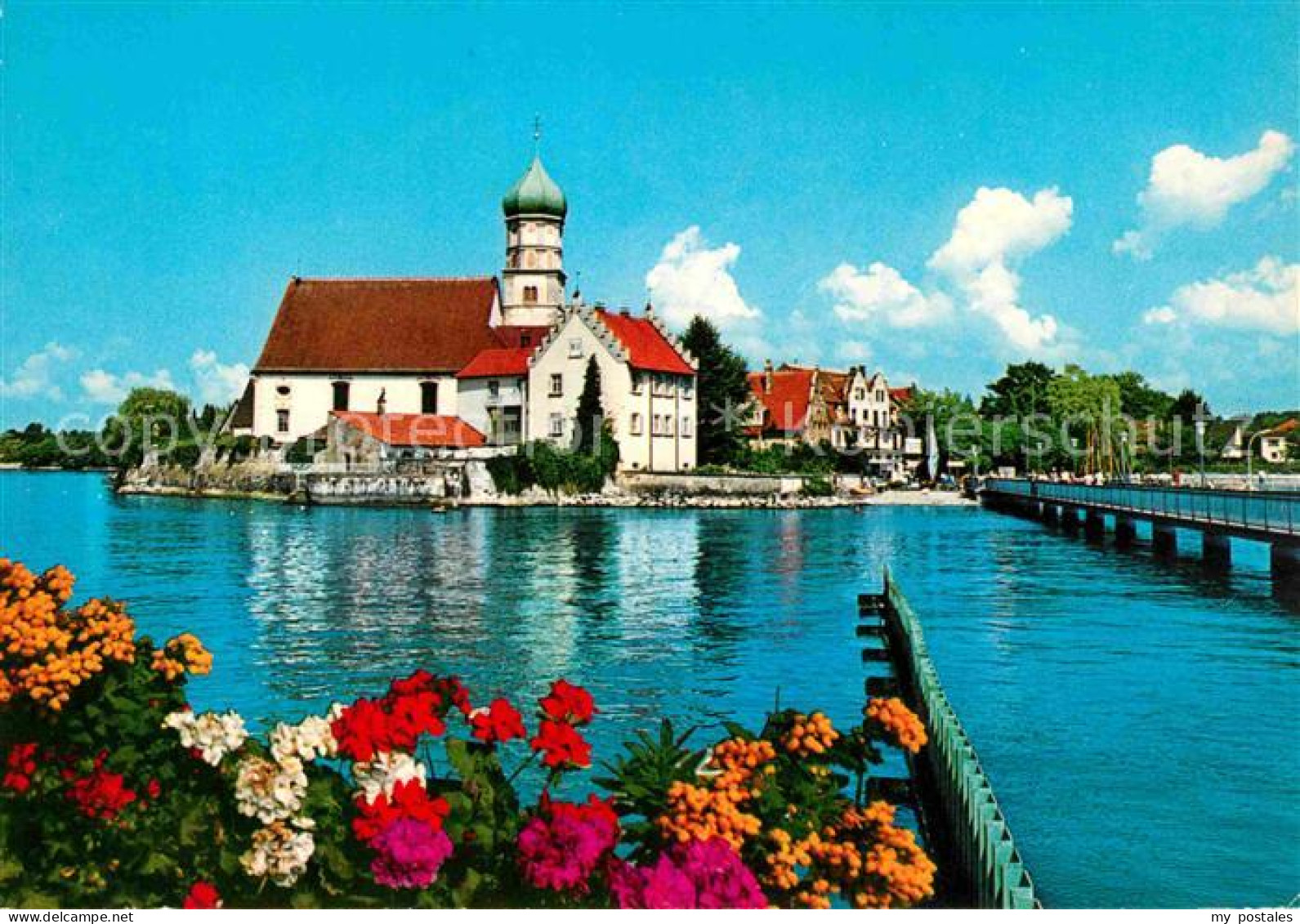 72715459 Wasserburg Bodensee Partie Mit Kirche Am See Wasserburg (Bodensee) - Wasserburg (Bodensee)