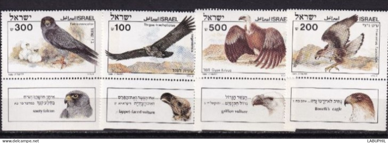 ISRAEL MNH NEUF **  1985 Oiseaux Birds - Neufs (avec Tabs)