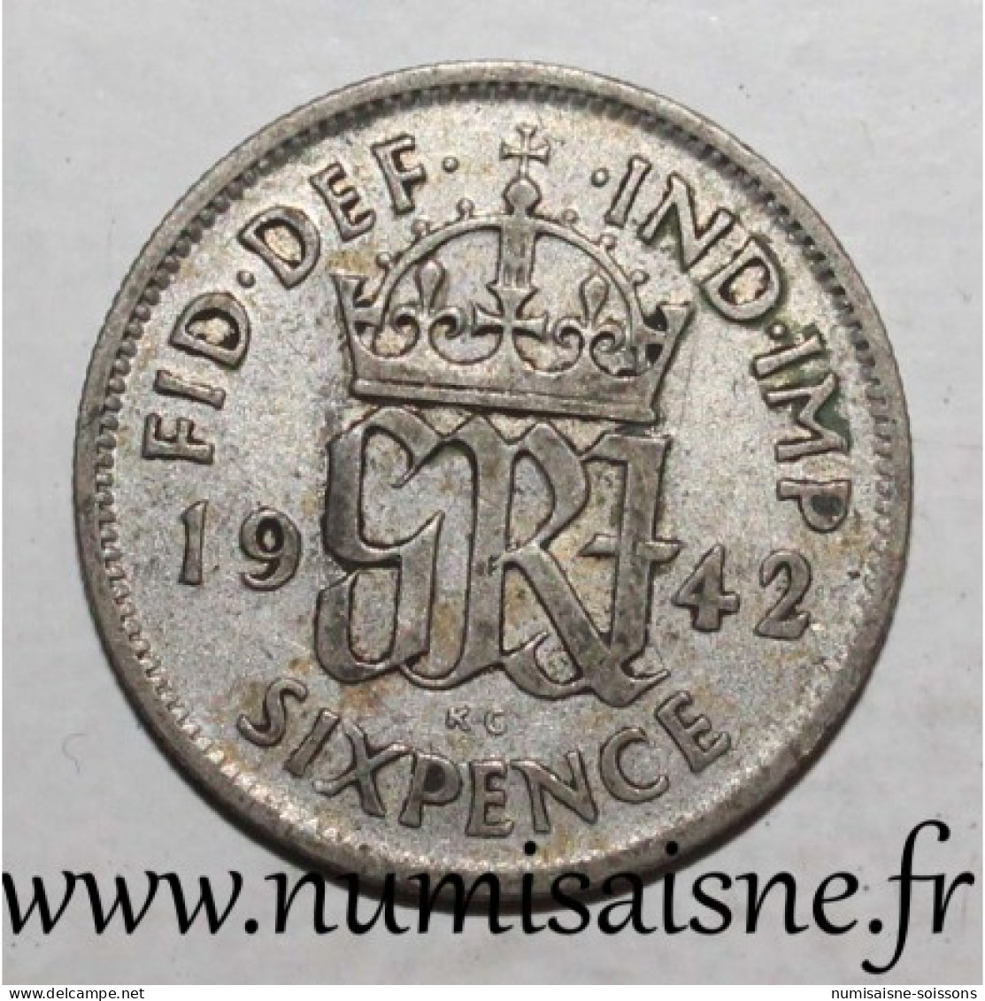 GRANDE BRETAGNE - KM 852 - 6 PENCE 1942 - GEORGE VI - TTB - Autres & Non Classés