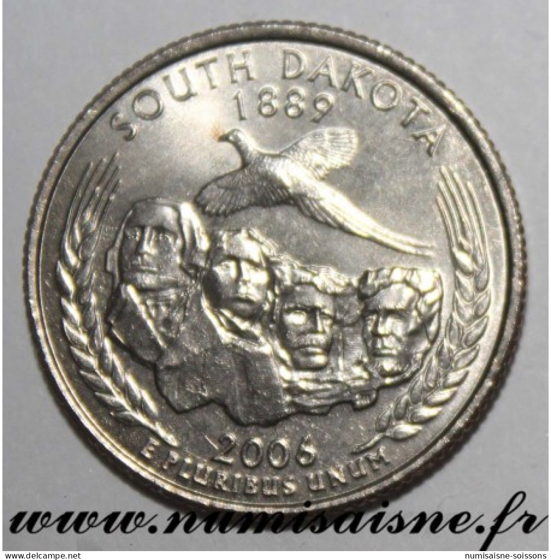 ETATS UNIS - KM 386 - 1/4 DOLLAR 2006 D - Denver - SOUTH DAKOTA - SPL - 1999-2009: State Quarters