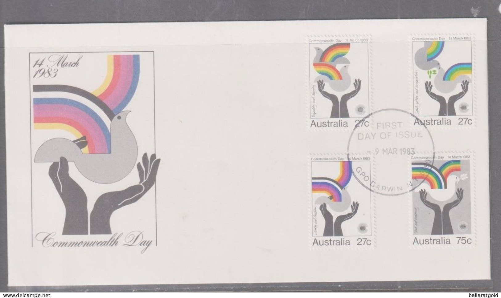 Australia 1983 - Commonwealth Day First Day Cover - Cancellation  GPO Darwin - Covers & Documents