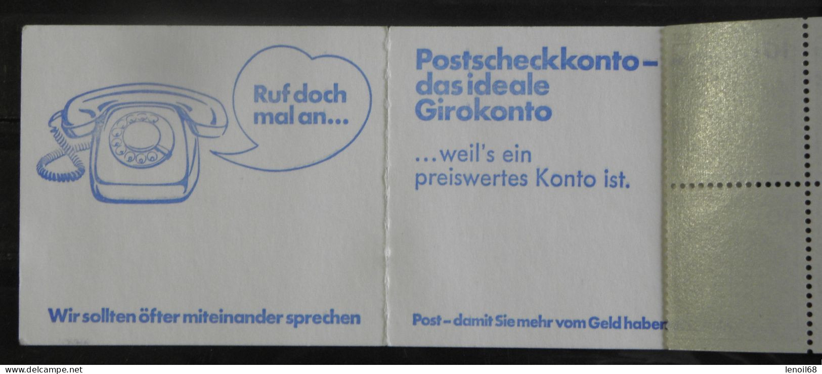 Carnet De 8 Timbres Deutsche Bundespost Neuf, Plié - 1951-1970