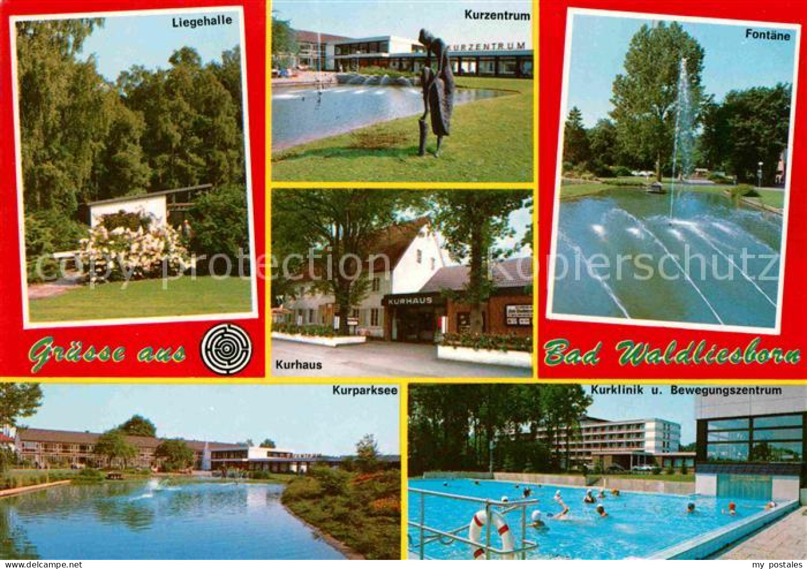 72713117 Bad Waldliesborn Fontaene Kurzentrum Liegehalle Kurparksee Freibad Bad  - Lippstadt