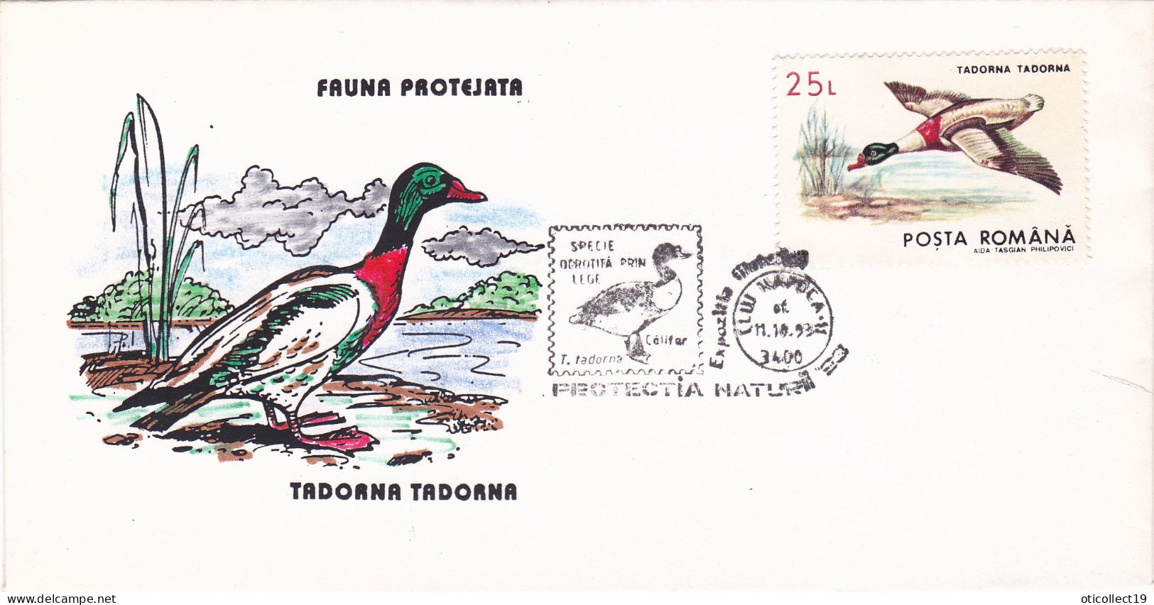 Environmental Protection Day BIRDS  DUCKS COVERS 1993, ROMANIA - Anatre