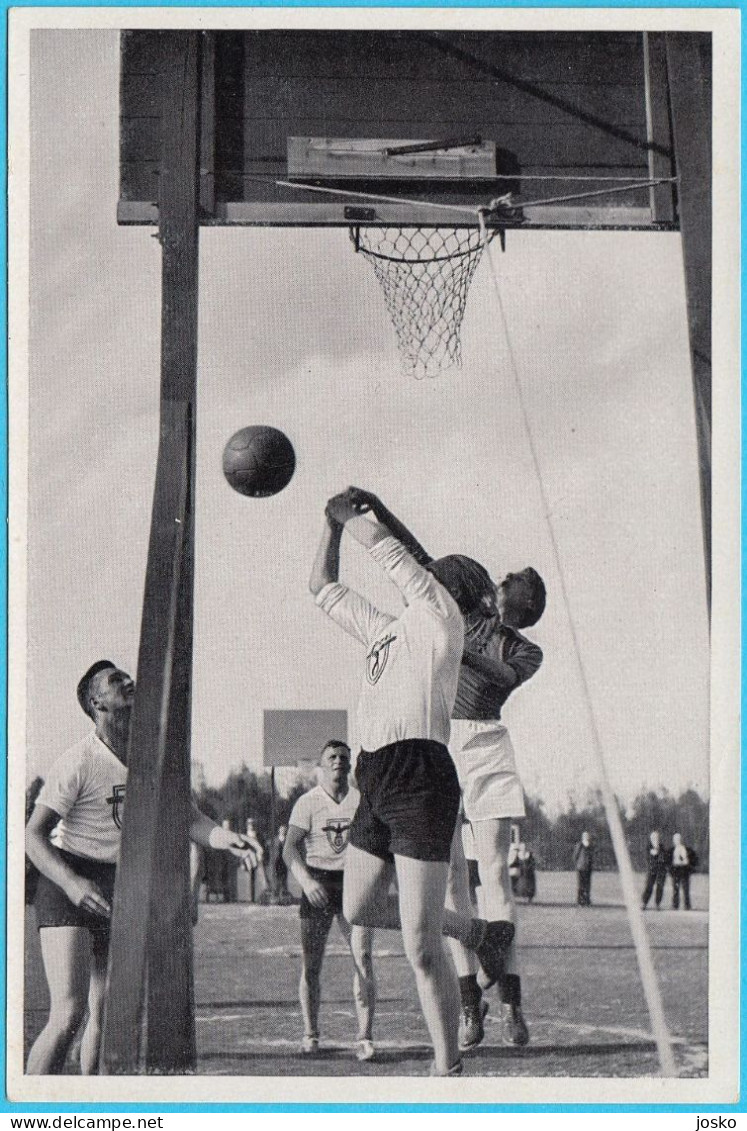 OLYMPIC GAMES BERLIN 1936 - BASKETBALL Vintage Card * Basket-ball Pallacanestro Baloncesto Basquetebol - Tarjetas