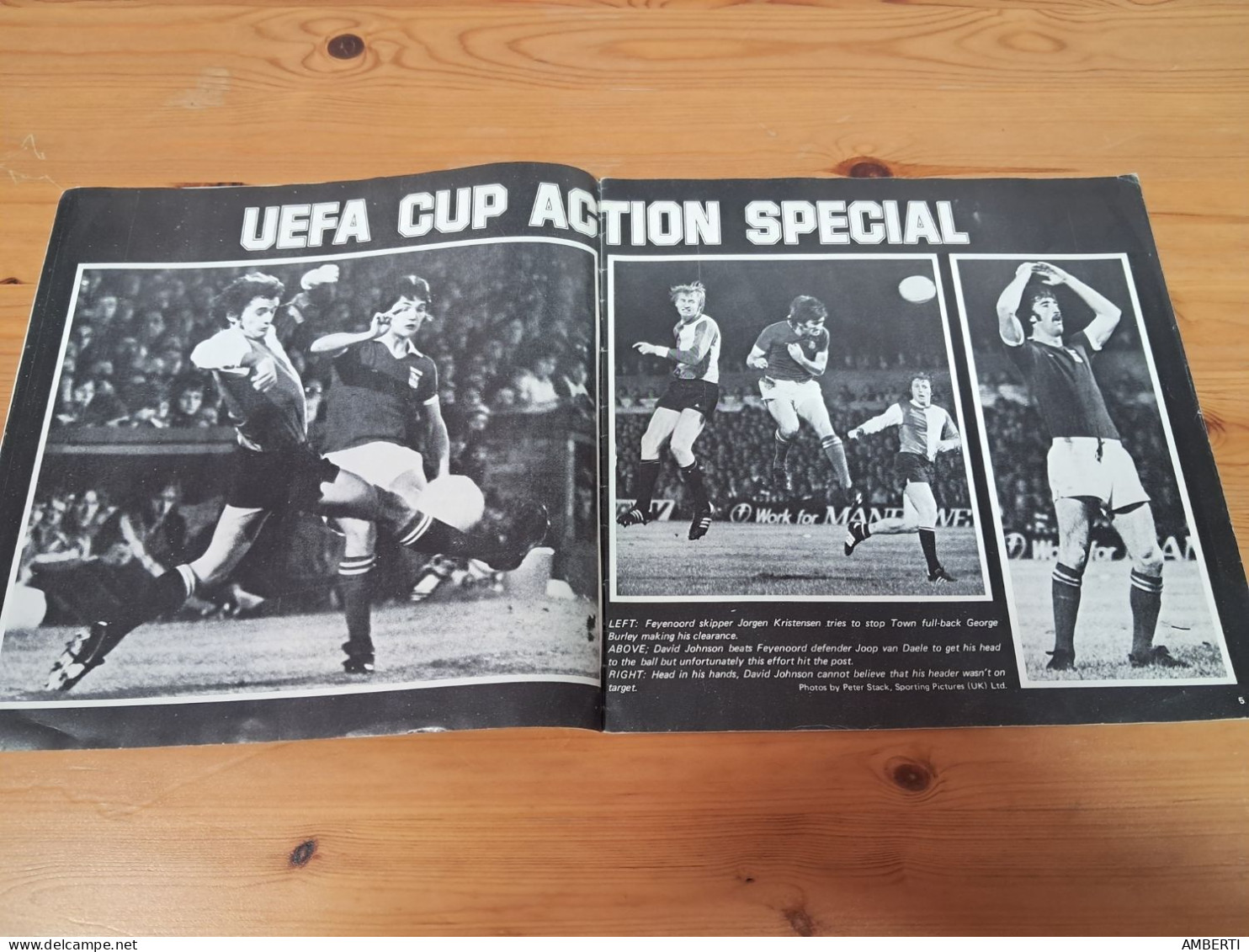 Programa Ipswich Town Brujas Copa De La UEFA 1975/76 - Sport