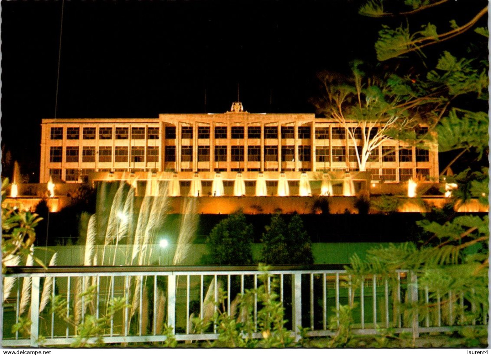 21-2-2024 (4 X 46) Australia  - WA - Perth Parliament House & Fountain At Night - Perth