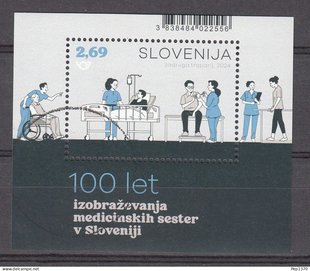 ESLOVENIA 2024 - CENTENARIO DE LA ENFERMERIA - MUESTRA-SPECIMEN A FACIAL - 1 HOJITA  BF - Slowenien