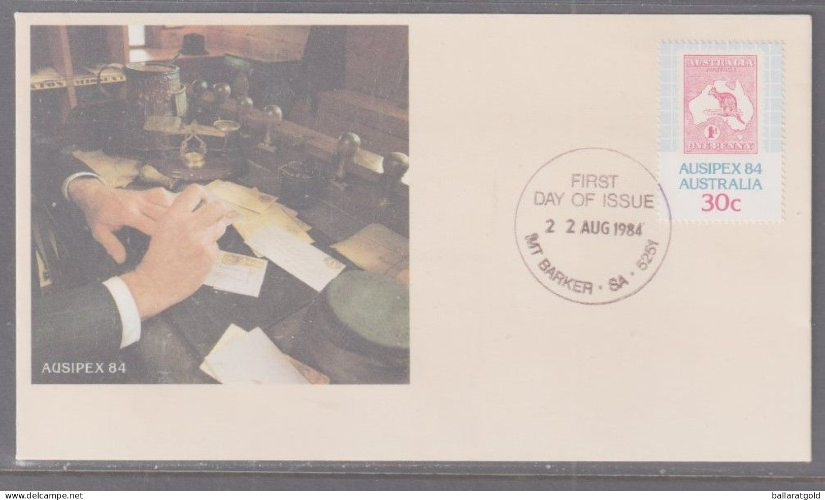 Australia 1984 - Ausipex Exhibition First Day Cover - Cancellation - Mt Barker SA - Brieven En Documenten