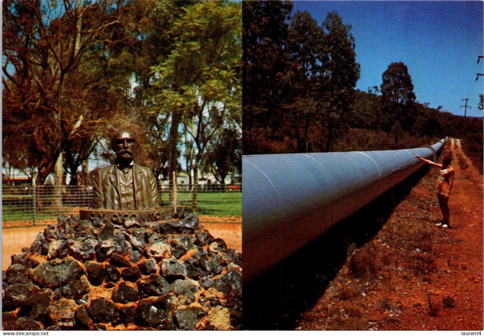 21-2-2024 (4 X 46) Australia  - WA - C.Y O'Connor And The Pipeline (opened In 1903) - Kalgoorlie / Coolgardie