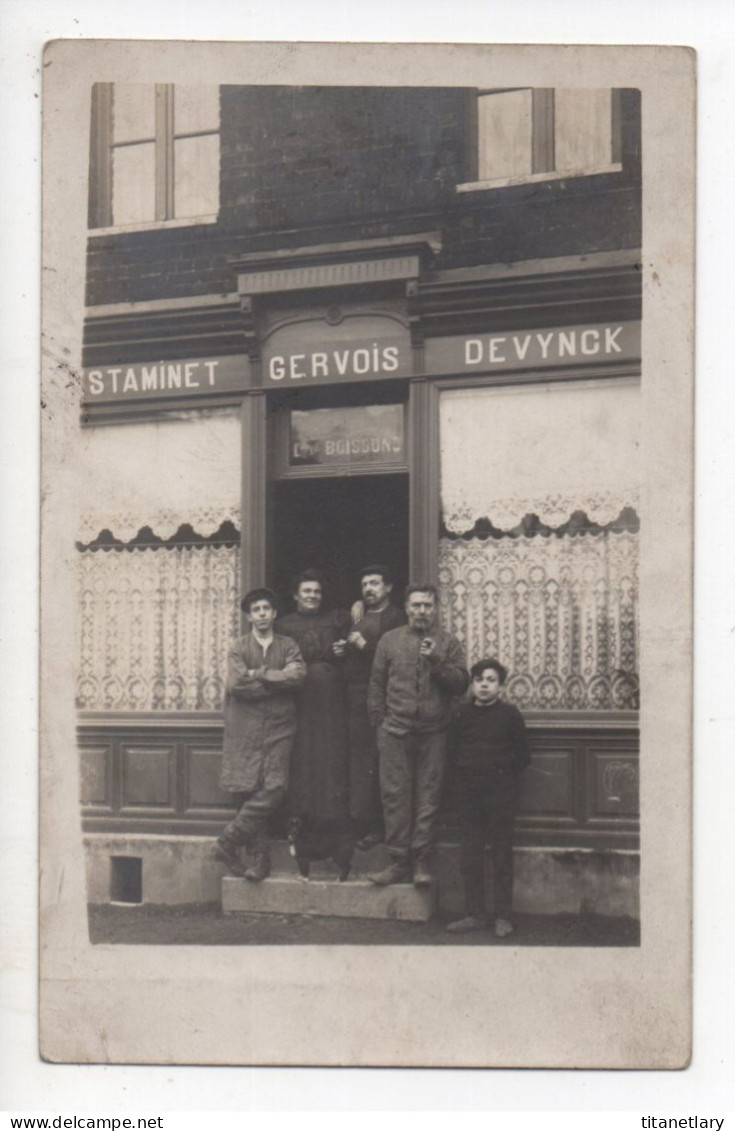 CARTE PHOTO - Estaminet Débit De Boissons GERVOIS DEVYNCK - Restaurants