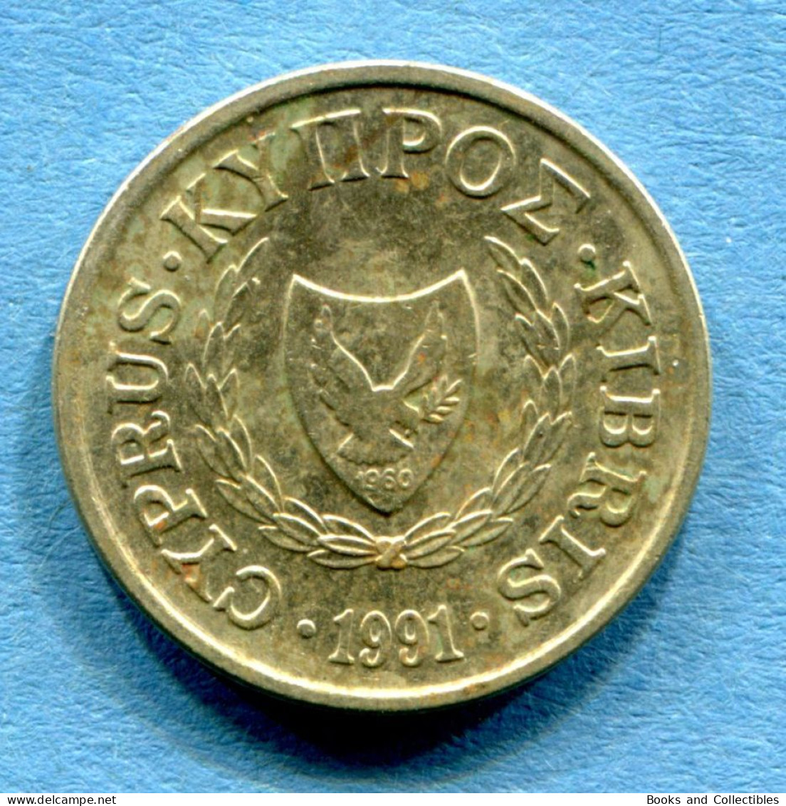 CYPRUS - 1 Cent 1991 - Diameter: 16.5 Mm  KM# 53.3 * Ref. 0037 - Cipro