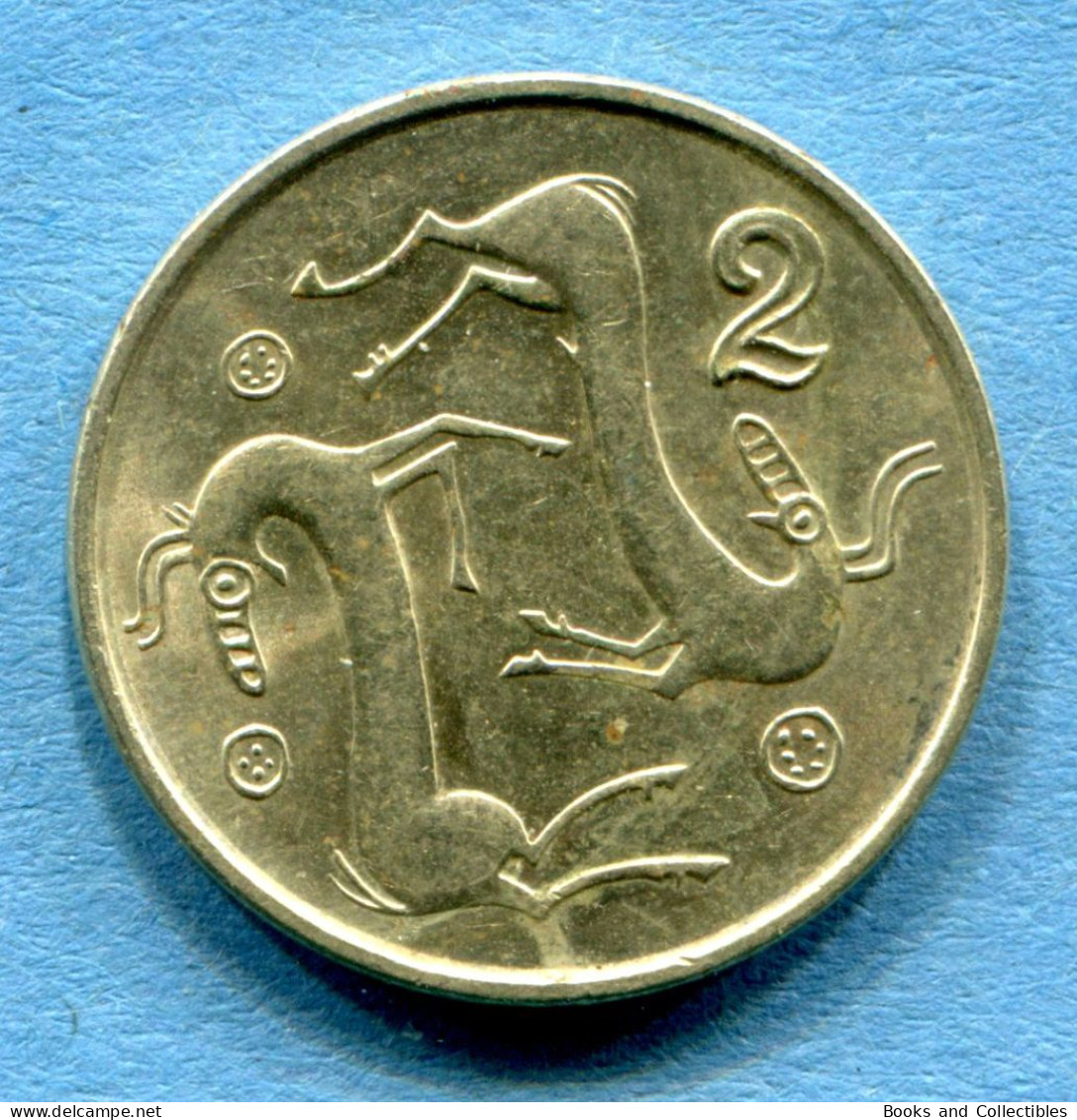 CYPRUS - 2 Cents 1996 - Diameter: 19 Mm  KM# 54.3 * Ref. 0038 - Zypern