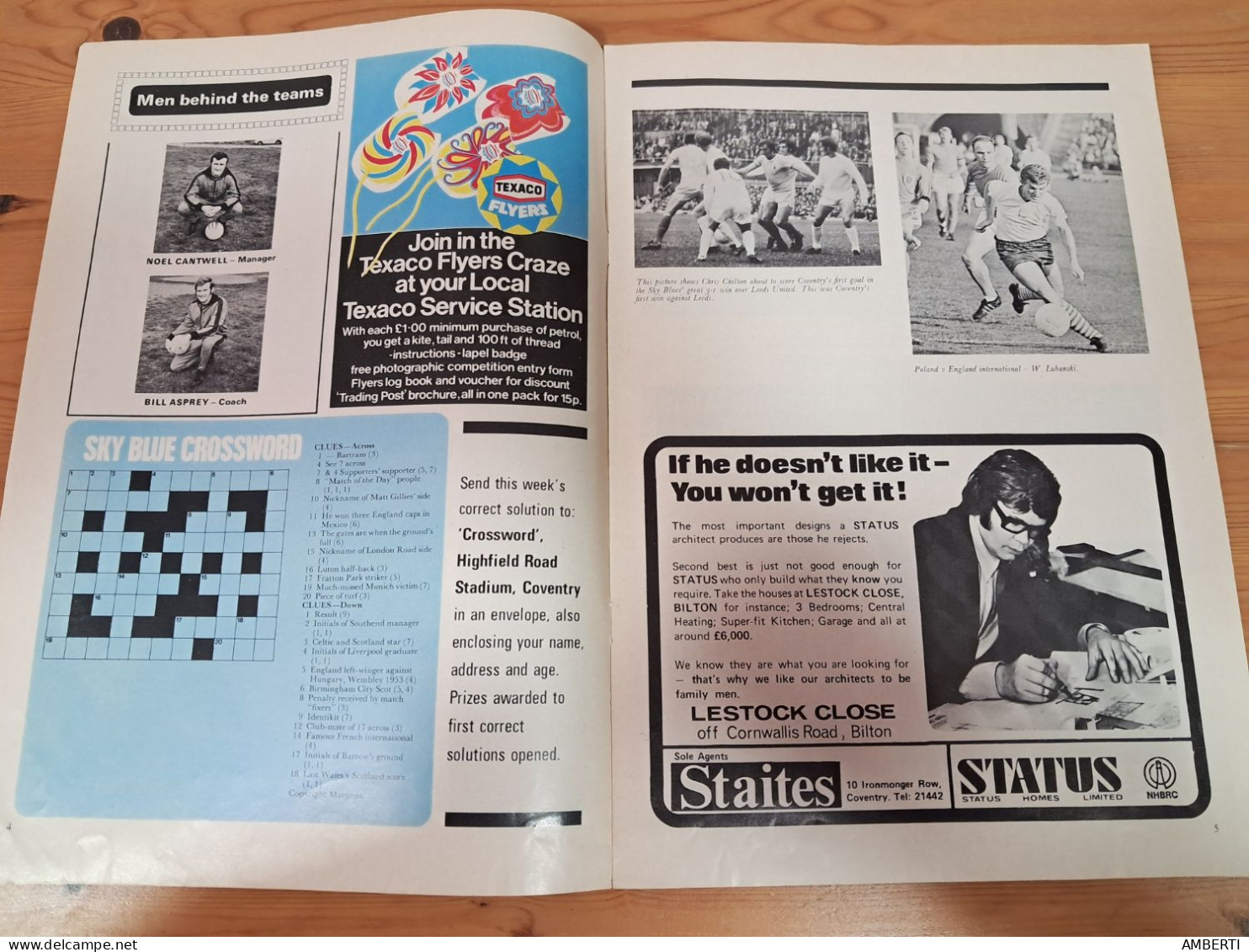 Programa Coventry City Gornik Zabrze Año 1971 - Sports