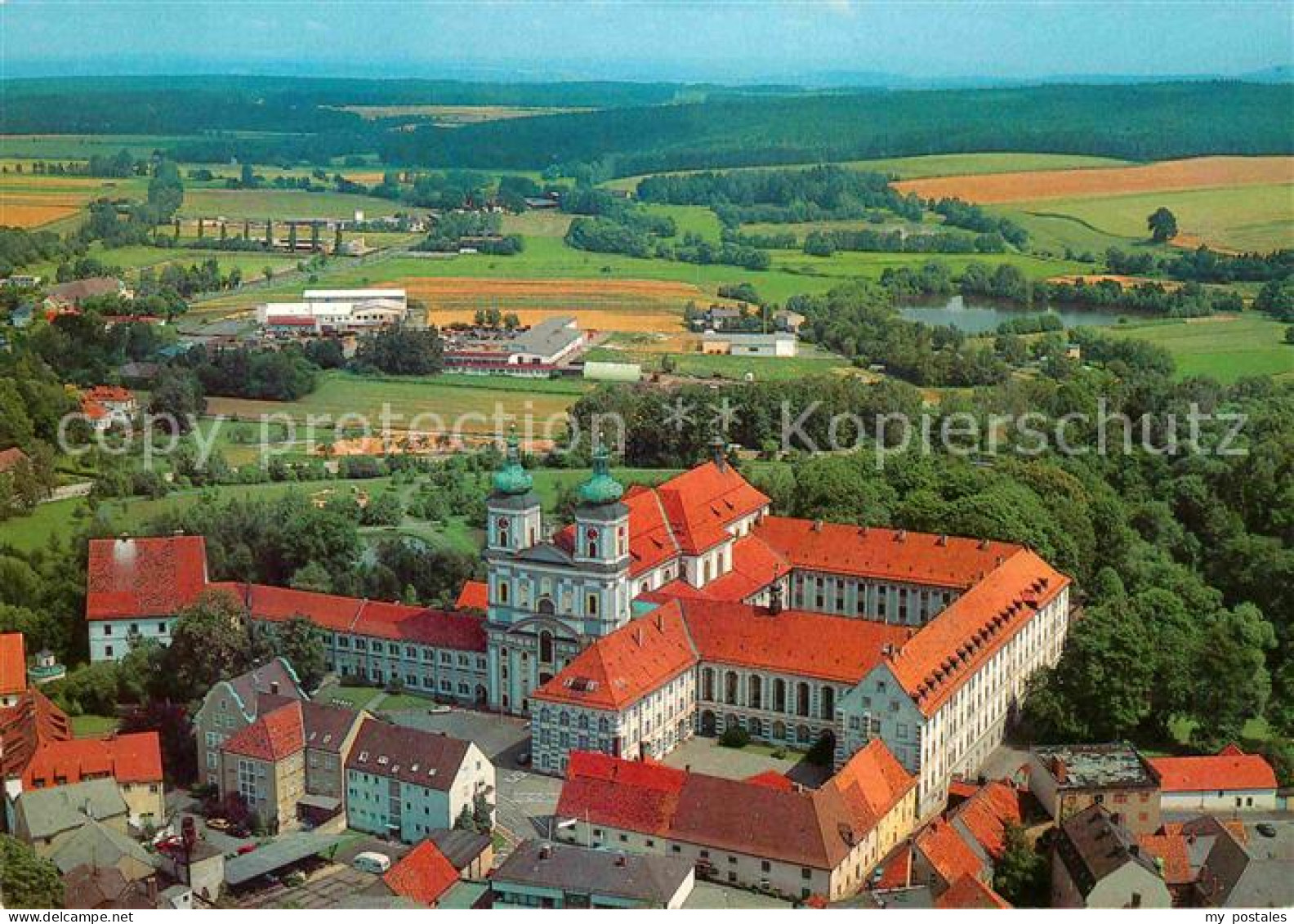 72707629 Waldsassen Zisterzienser Stiftskirche Fliegeraufnahme Waldsassen - Waldsassen