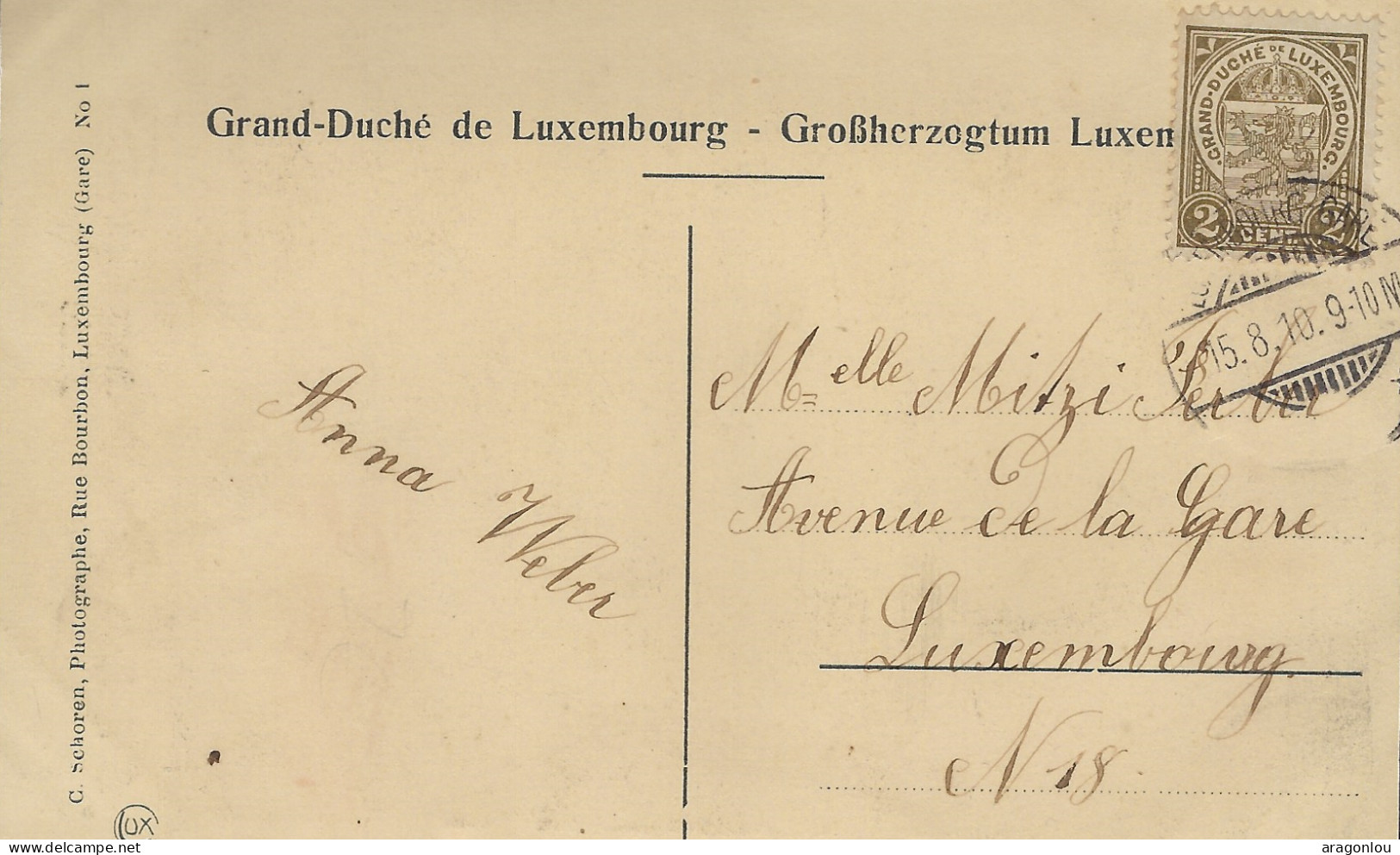 Luxembourg - Luxemburg - S.A.R. GRANDE-DUCHESSE MARIE-ADELAIDE DE LUXEMBOURG , C. Schroren , Luxembourg - Famille Grand-Ducale