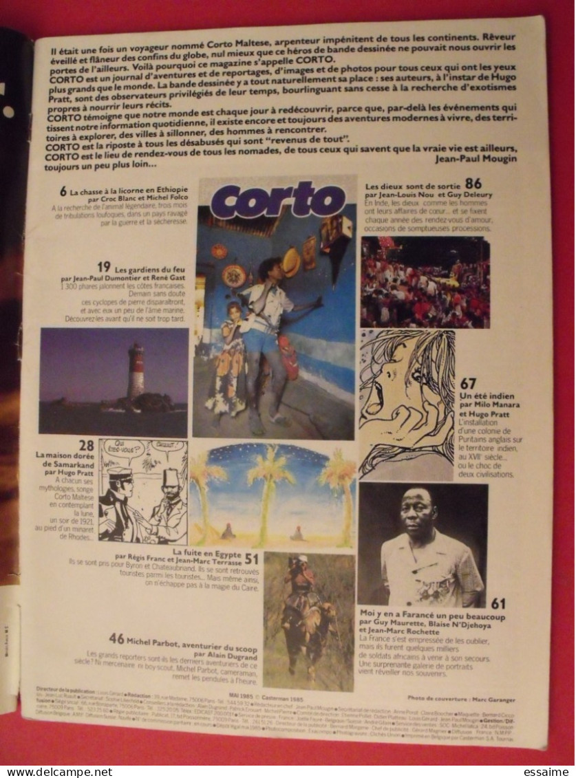 4 Revues Corto Maltese N° 1,2,6,7 De 1985-1986. Hugo Pratt, Milo Manara, Franc, Terrasse - Andere & Zonder Classificatie