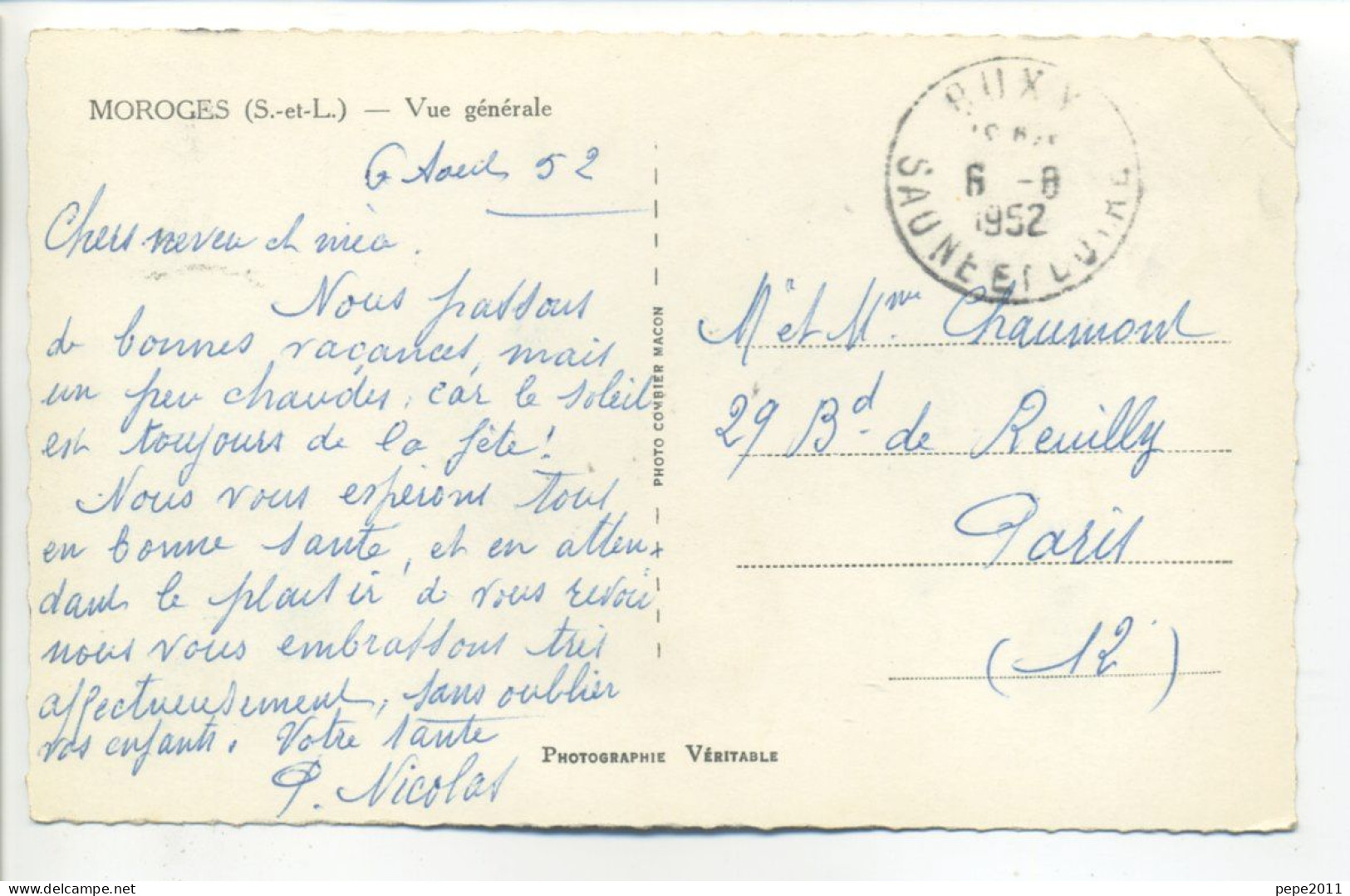 CPA (18 Cher) - MOROGUES - Vue Générale (en 1952) - Peu Commune - Les Aix-d'Angillon
