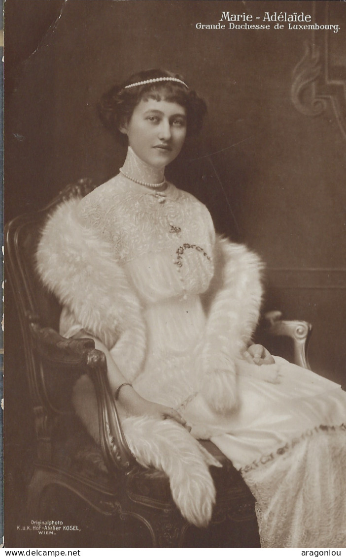 Luxembourg - Luxemburg - GRANDE-DUCHESSE AUS LUXEMBOURG  MARIE-ADELAIDE - Original Photo Koser,Wien - Grand-Ducal Family