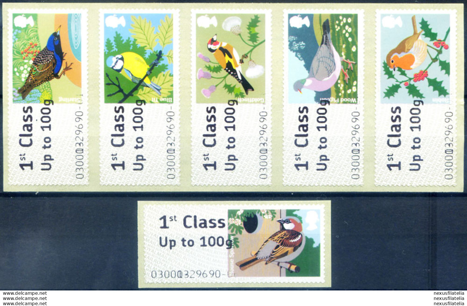 Post & Go 2010. Fauna. Uccelli. - Post & Go Stamps