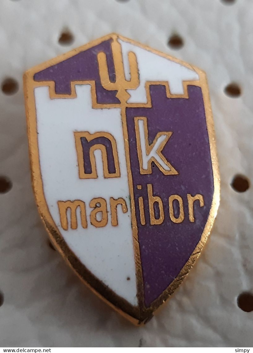 Football Club NK Maribor Soccer Socker Calcio Socker Slovenia Ex Yugoslavia Enamel  Pin - Football