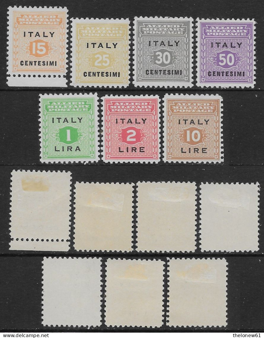 Italia Italy 1943 Occupazione Anglo Americana Sicilia 7val Sa N.1-4,6-7,9 Nuovi MNH/MH **/* - Occ. Anglo-américaine: Sicile