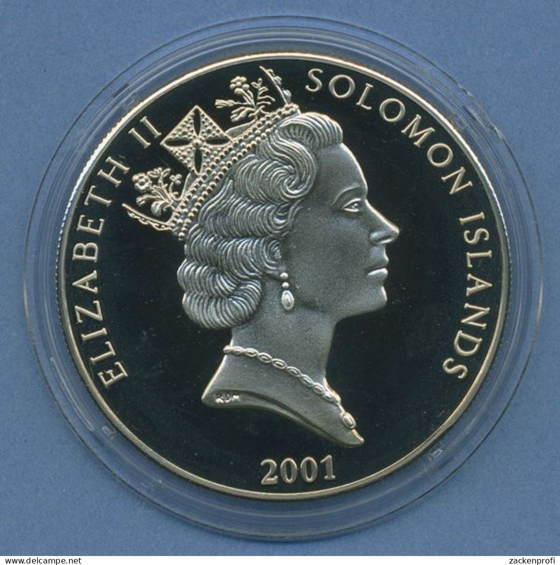 Salomonen 1 Dollar 2001 Meeresschutz Fische, Farbig, PP In Kapsel (m4534) - Salomon