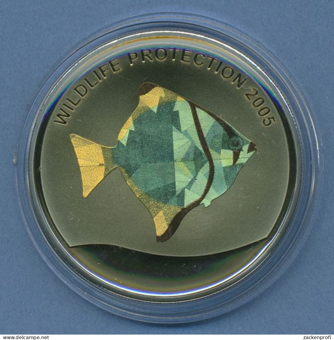 Kongo 5 Franc, 2005 Tierschutz Fische, Farbig, KM 180 PP In Kapsel (m4551) - Congo (Democratic Republic 1998)