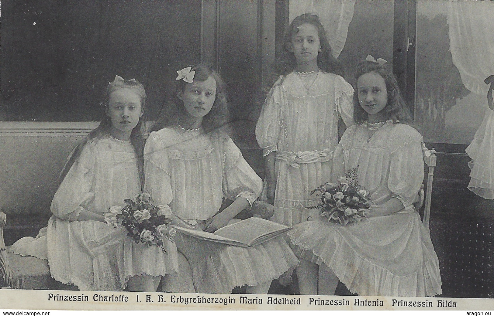 Luxembourg - Luxemburg -  Princesse Charlotte , Marie - Adelaide , Antonia , Hilda  -  Ch. Bernhoeft , Luxbg - Familia Real