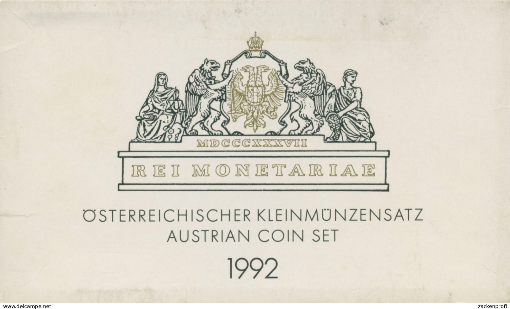 Österreich 1992 Kursmünzensatz 2 Groschen - 20 Schilling Im Blister, PP, (m5725) - Autriche