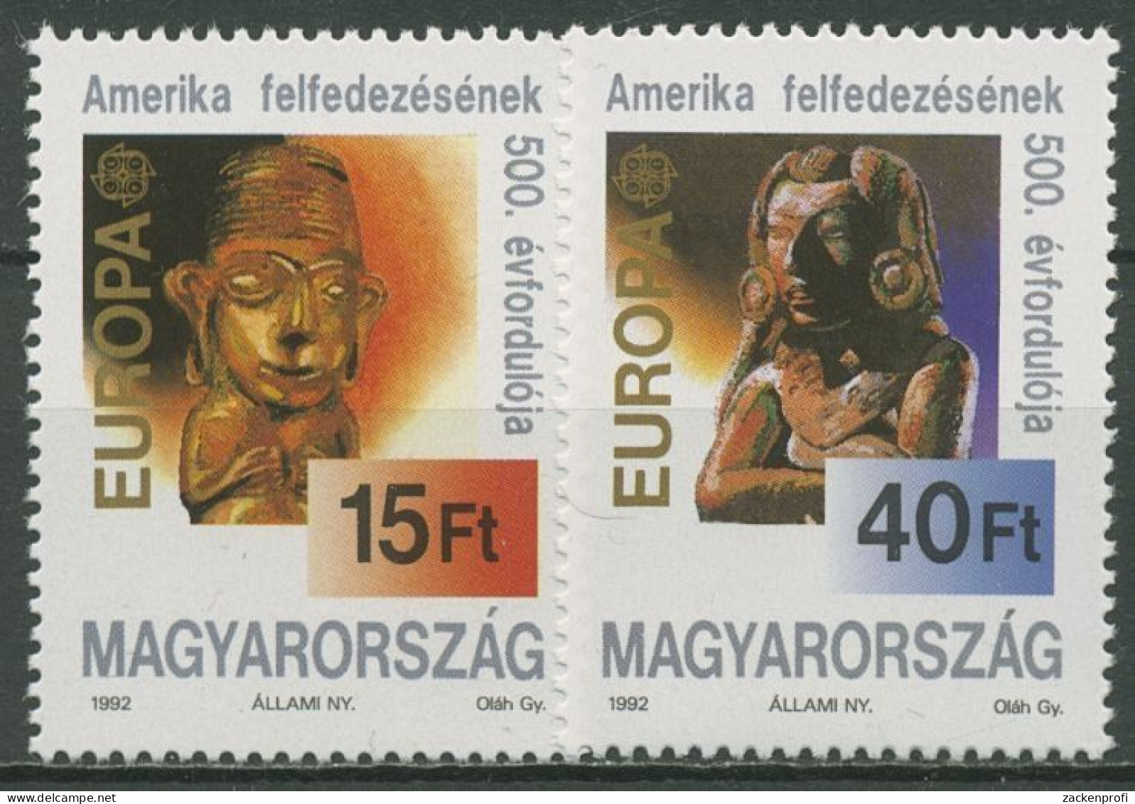 Ungarn 1992 Europa CEPT Entdeckung Amerikas 4195/96 Postfrisch - Nuevos
