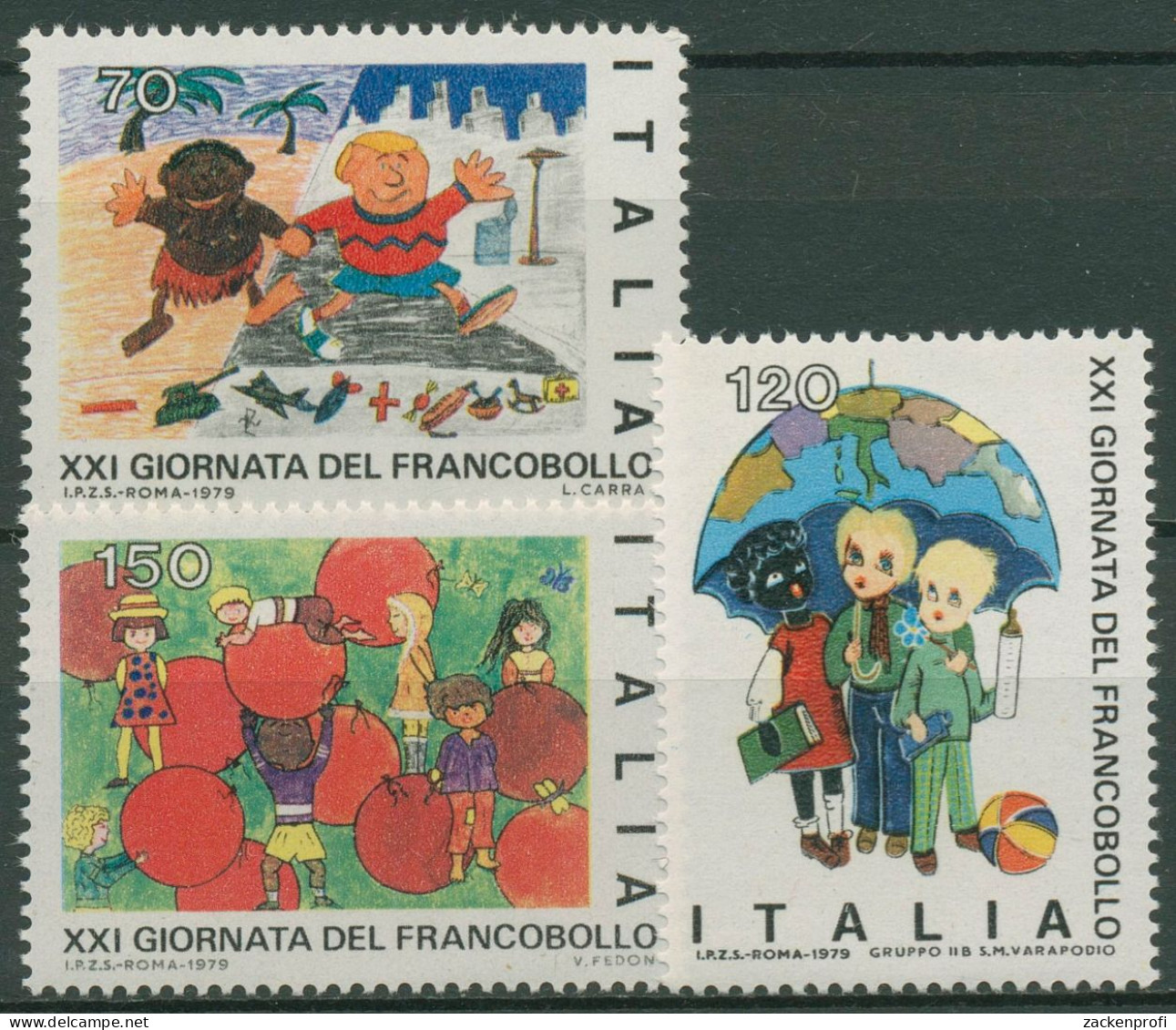 Italien 1979 Tag Der Briefmarke Kinderzeichnungen 1679/81 Postfrisch - 1971-80:  Nuovi