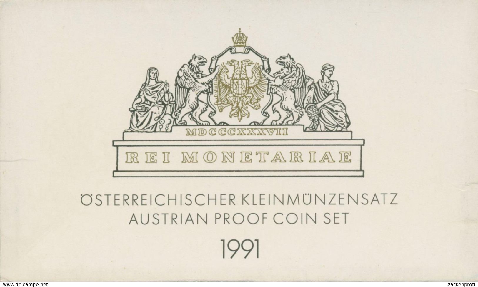 Österreich 1991 Kursmünzensatz 2 Groschen - 20 Schilling Im Blister, PP, (m5724) - Autriche