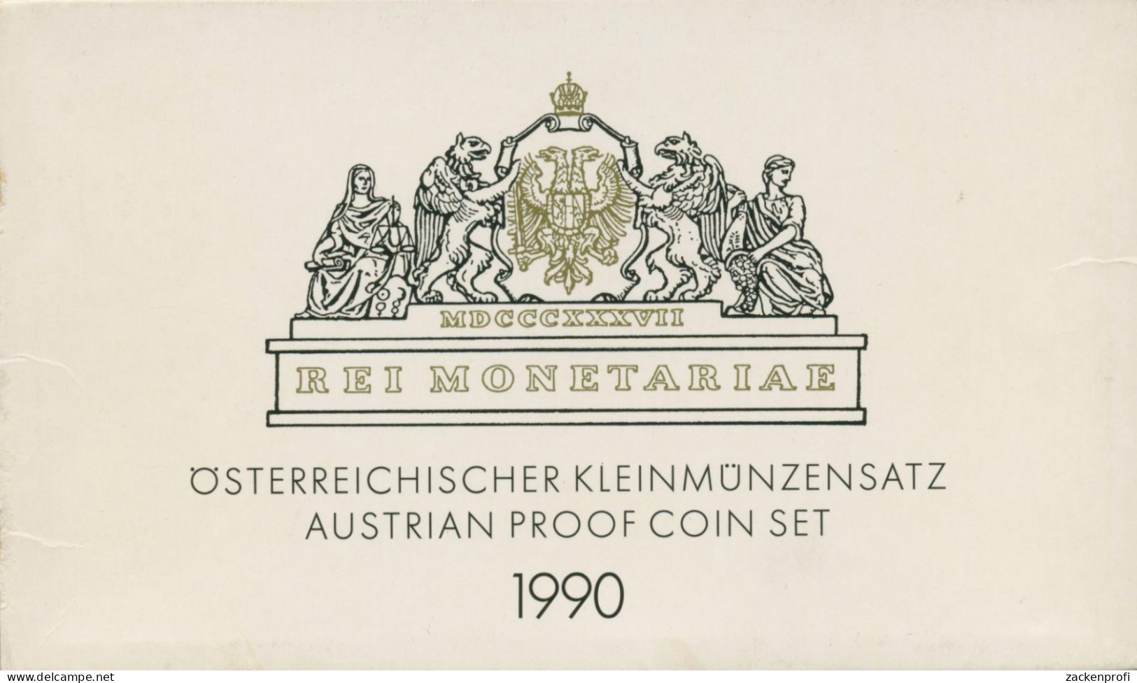 Österreich 1990 Kursmünzensatz 2 Groschen - 20 Schilling Im Blister, PP, (m5723) - Autriche