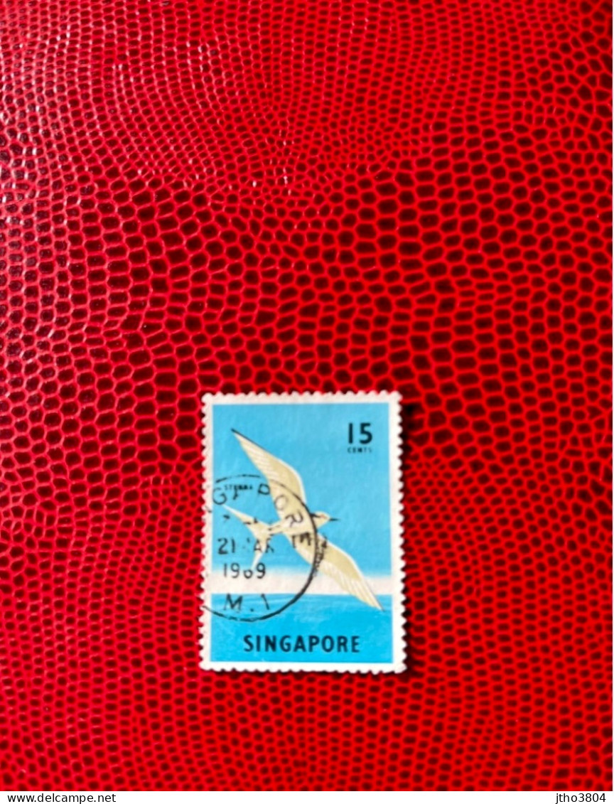 SINGAPOUR 1962 1v Obl Mi 61 YT 57 Pájaro Bird Pássaro Vogel Ucello Oiseau SINGAPORE - Mouettes