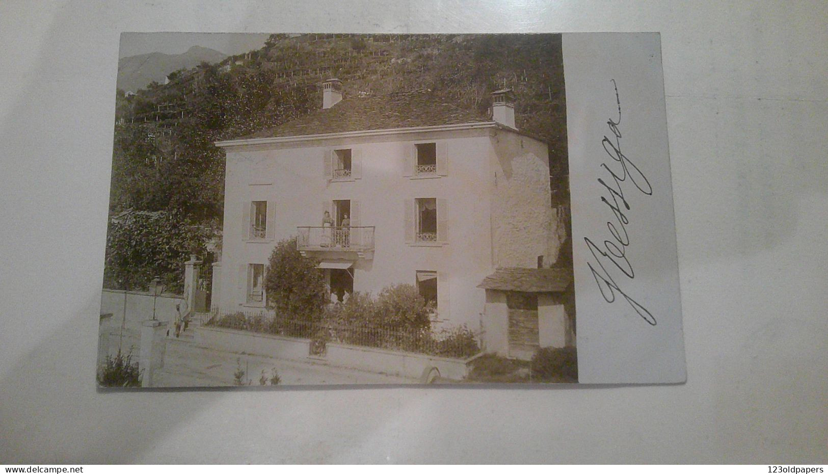 ASCONA - SVIZZERA - CANTON TICINO FOTOGRAFICA  1903 VILLA - Ascona