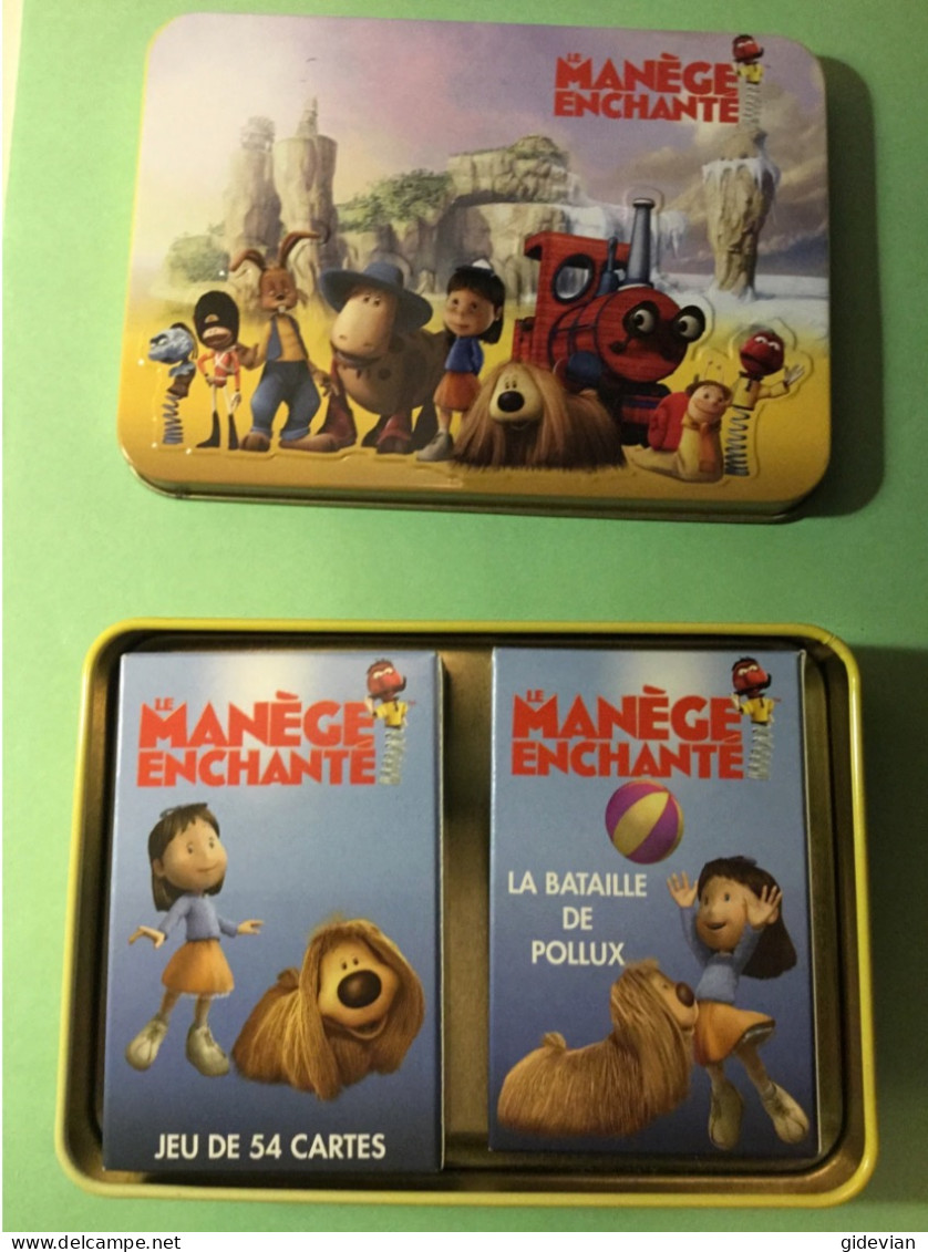 Original : Boîte Métal Jeux De Cartes MANÈGE ENCHANTÉ - Altri & Non Classificati