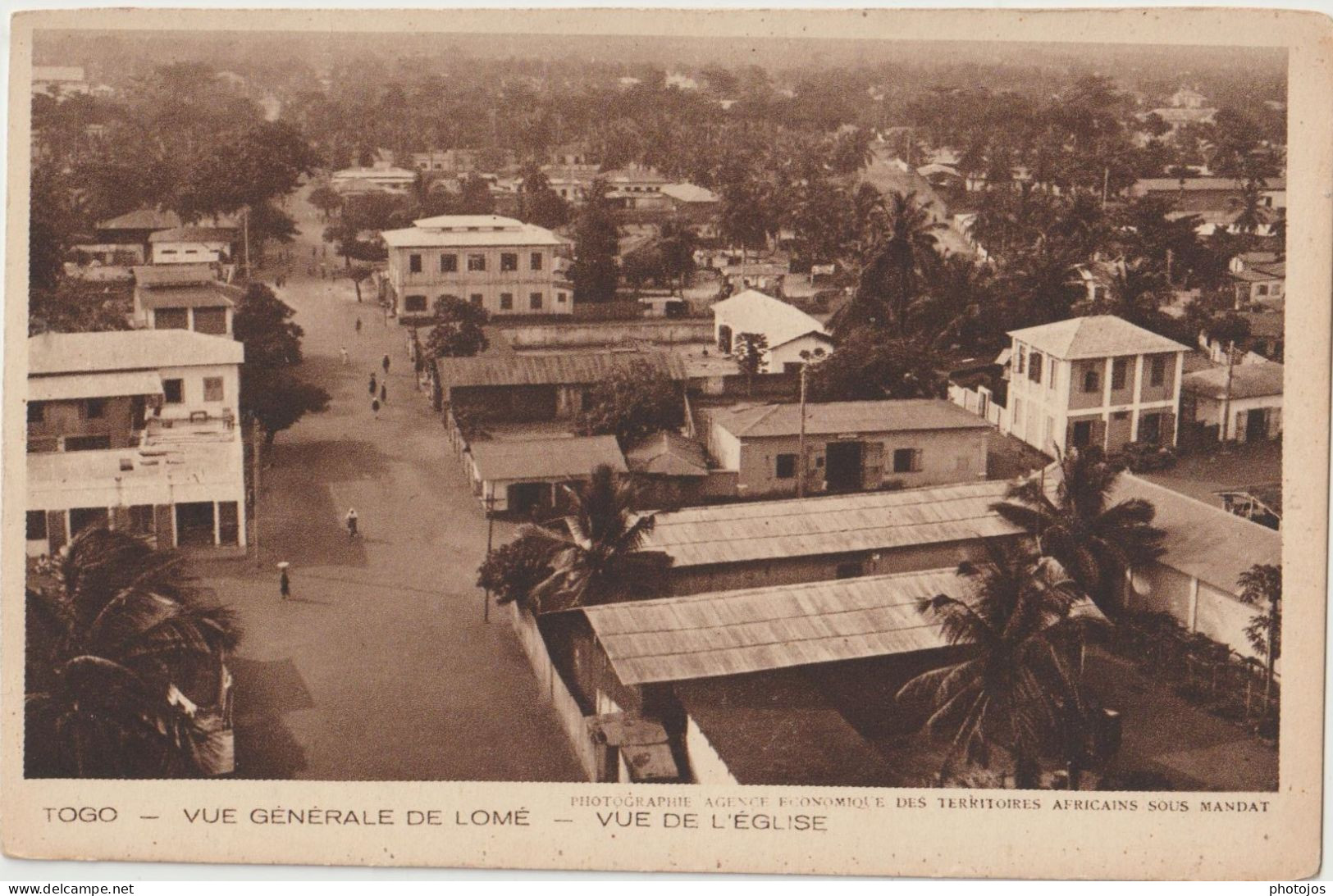 CPA  Lomé (Togo)  Vue Générale Depuis L'église   Braun Editeur - Togo