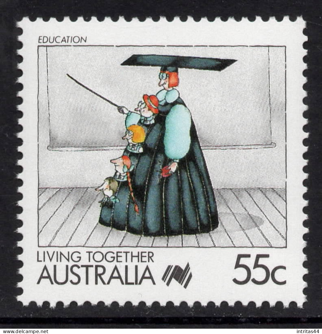 AUSTRALIA 1988 LIVING TOGETHER  " 55c EDUCATION " STAMP MNH - Ungebraucht