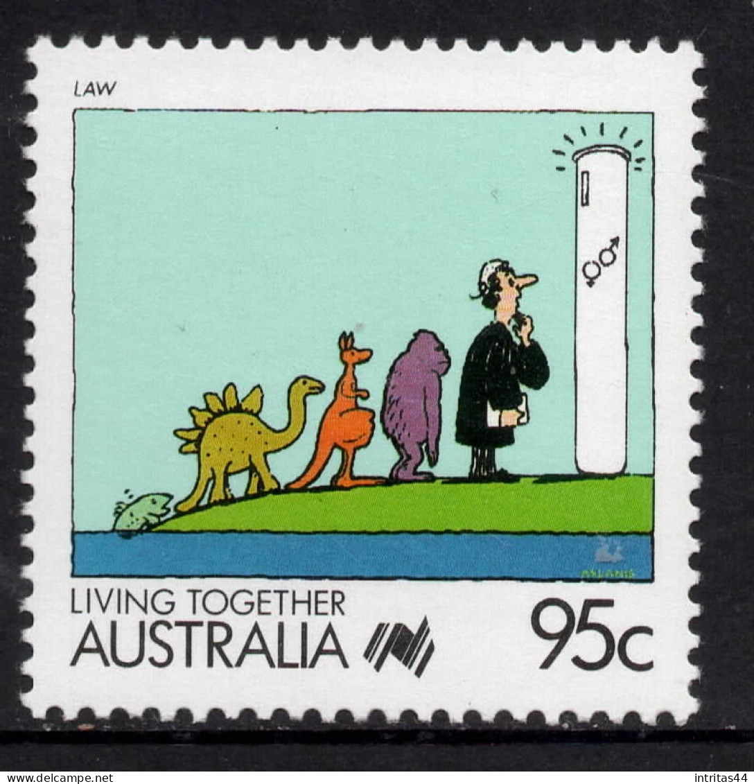 AUSTRALIA 1988 LIVING TOGETHER  " 95c LAW " STAMP MNH - Mint Stamps