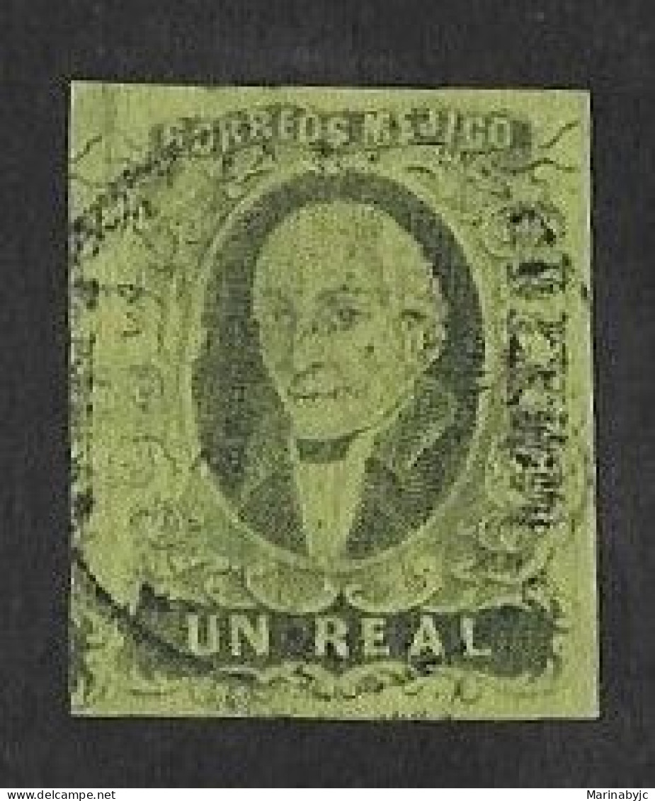 SD)1861 MEXICO MIGUEL HIDALGO Y COSTILLA UN REAL SCT 7 DISTRICT MEXICO, USED - Mexico