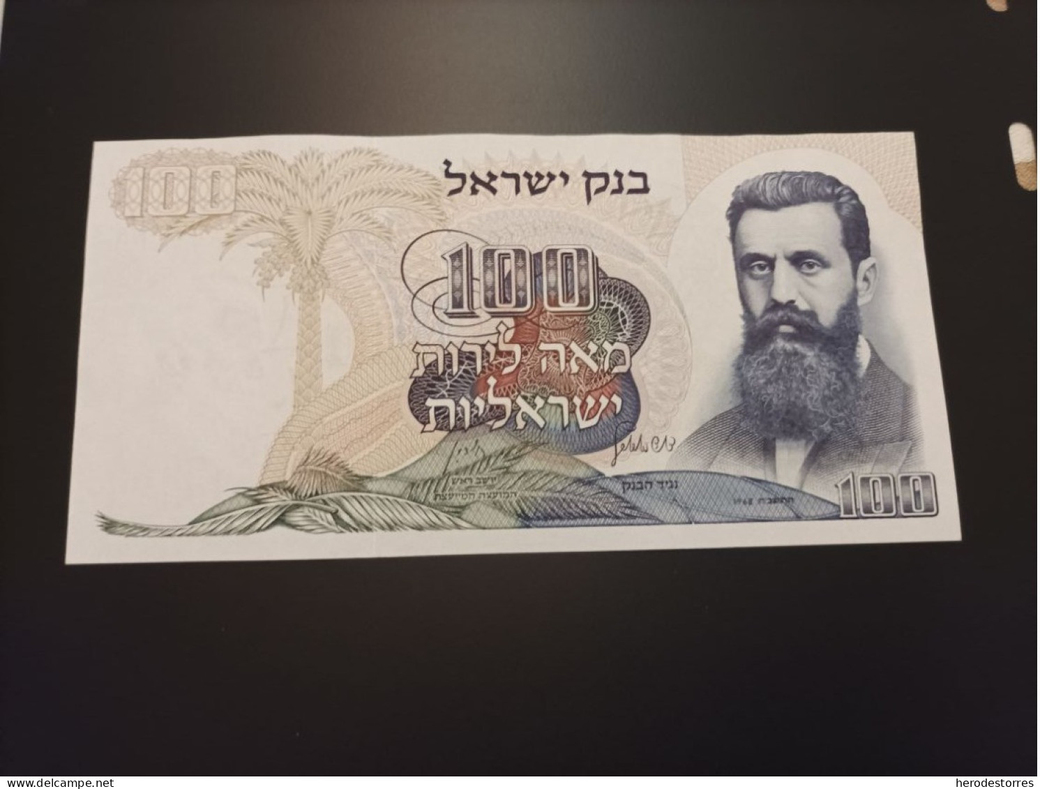 Billete De Israel De 100 Lirot, Año 1968, UNC - Israel