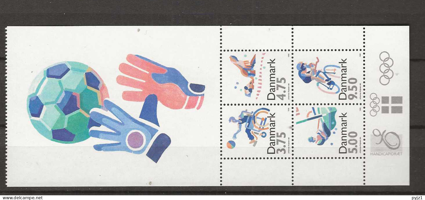 1996 MNH Denmark, Booklet Pane - Blocchi & Foglietti