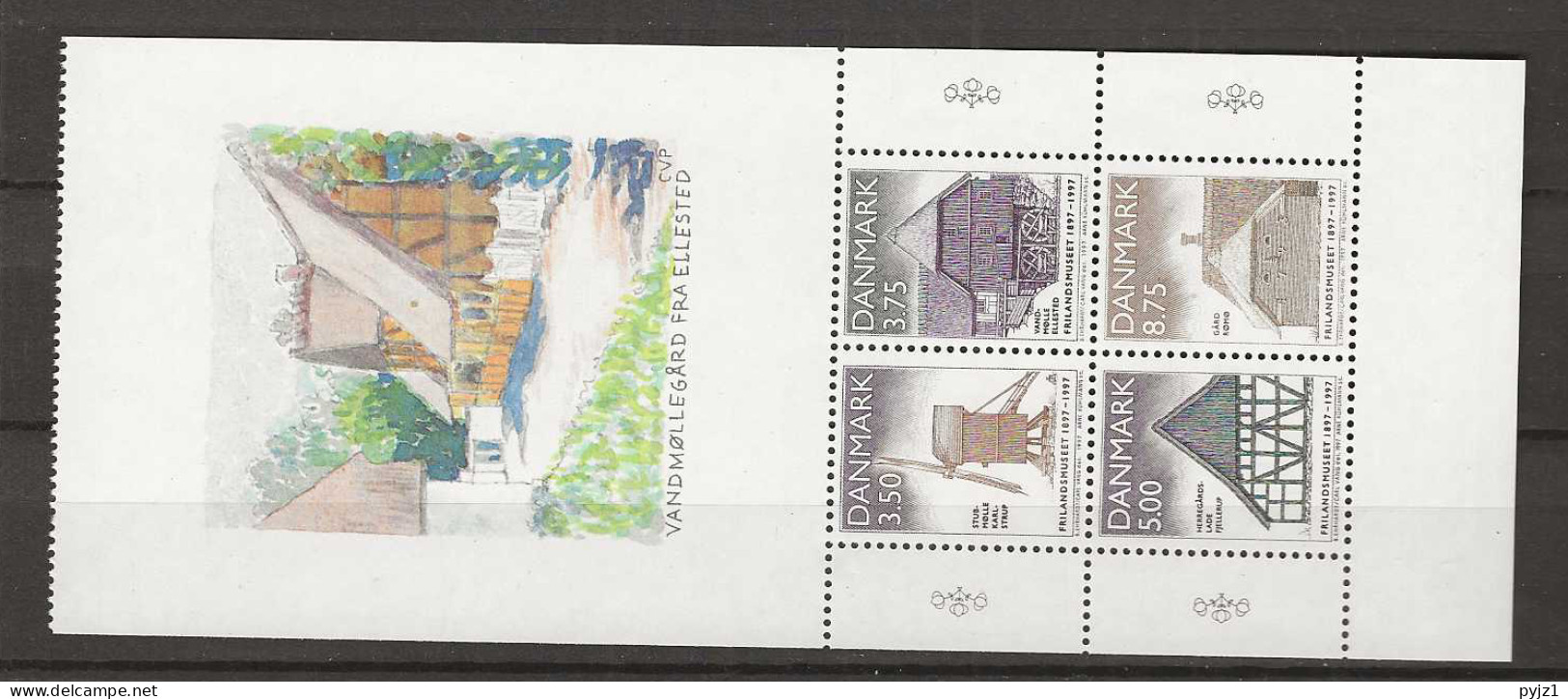 1997 MNH Denmark, Booklet Pane - Blocs-feuillets