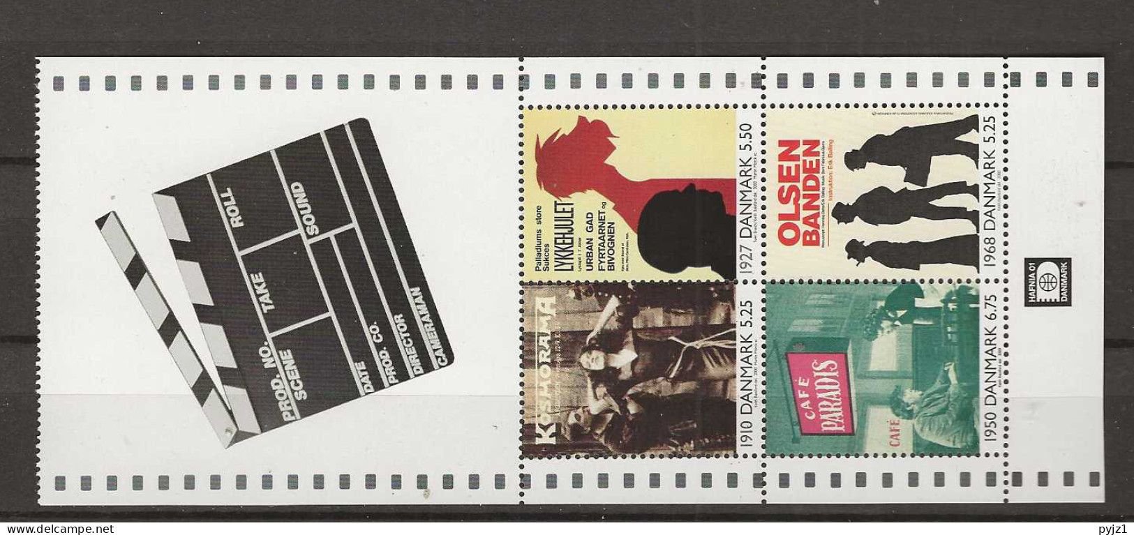 2000 MNH Denmark, Booklet Pane - Blocs-feuillets