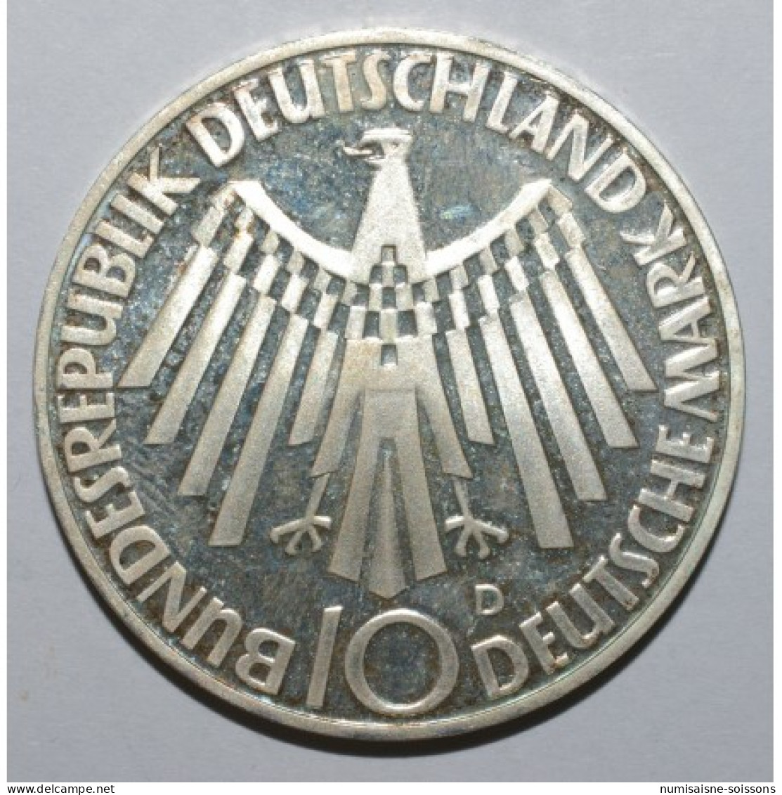 ALLEMAGNE - KM 134 - 10 MARK 1972 D - Munich - Jeux Olympique De Munich - BE - 10 Mark