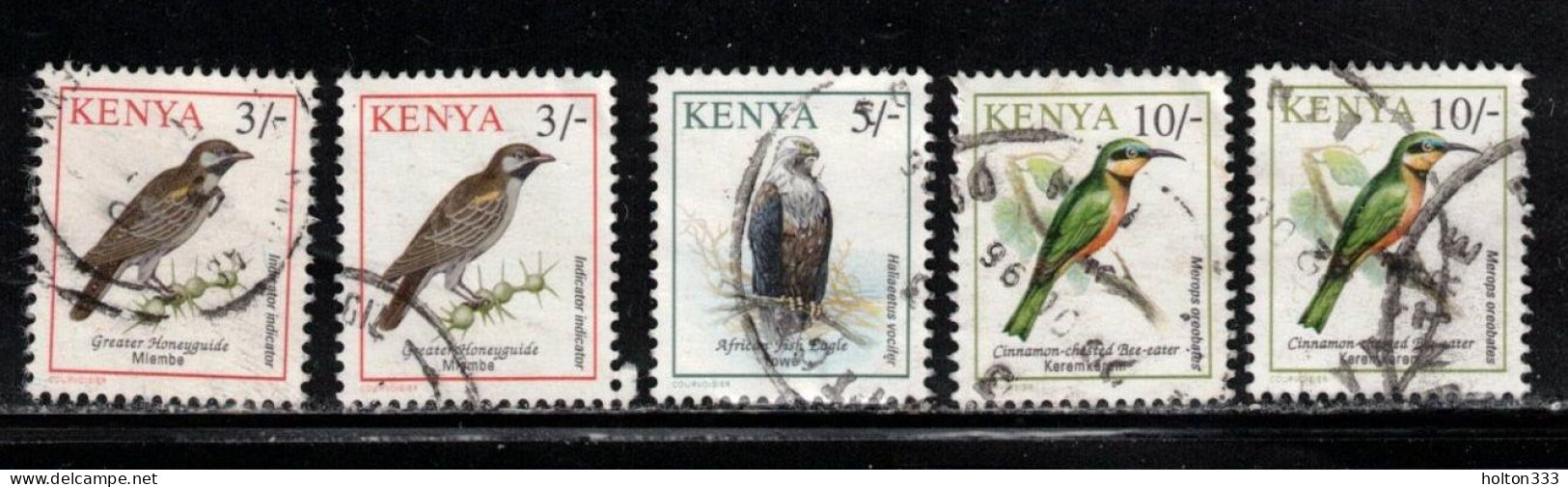 KENYA Scott # 600-1, 604 Used - Birds - Duplication - Kenya (1963-...)