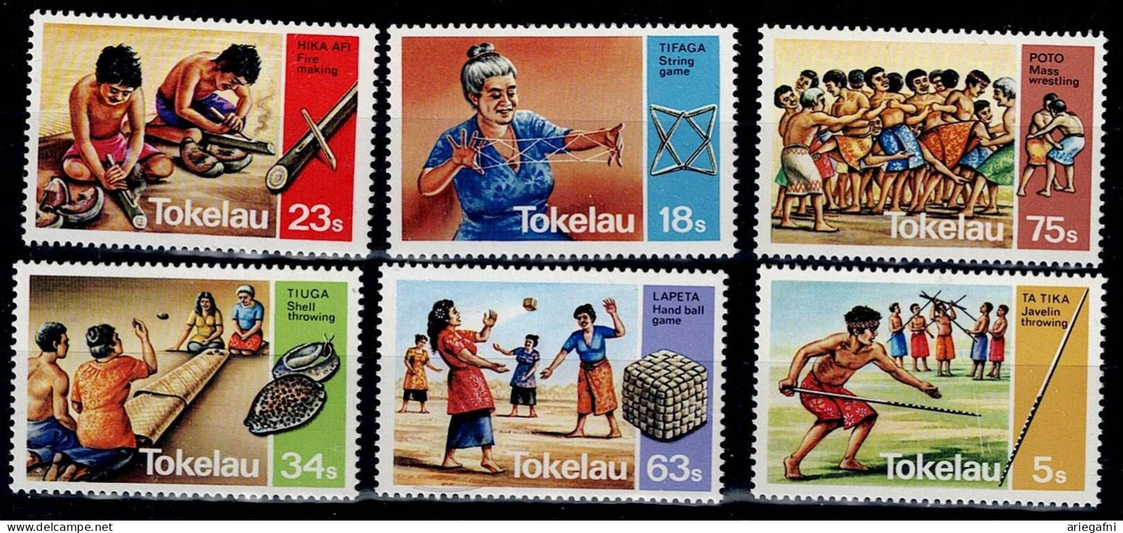 TOKELAU 1983 LEISURE ACTIVITIES MI No 90-5 MNH VF!! - Tokelau